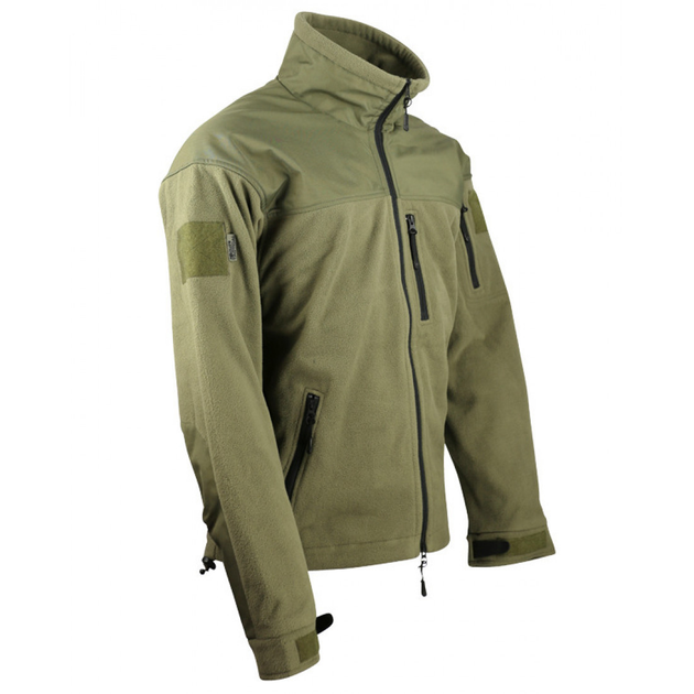 Кофта флисовая водонепроницаемая тактическая Kombat UK Defender Tactical Fleece олива XXL - изображение 1