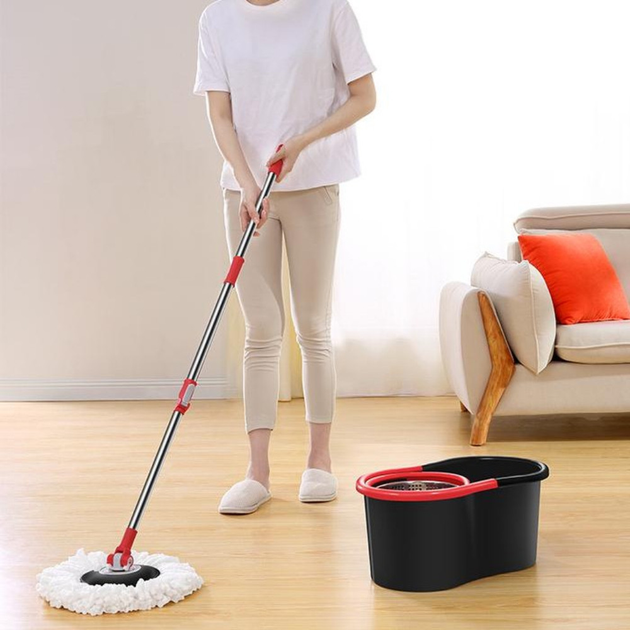 Швабра с ведром и с автоматическим отжимом 10л, Spin Mop 360 от ...