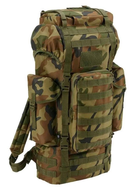 Військовий баул-рюкзак сумка Brandit 65 л Зелений Камуфляж - зображення 1