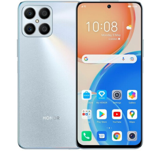 Смартфон Honor X8 6/128Gb Silver (Global Version) – фото, отзывы ...