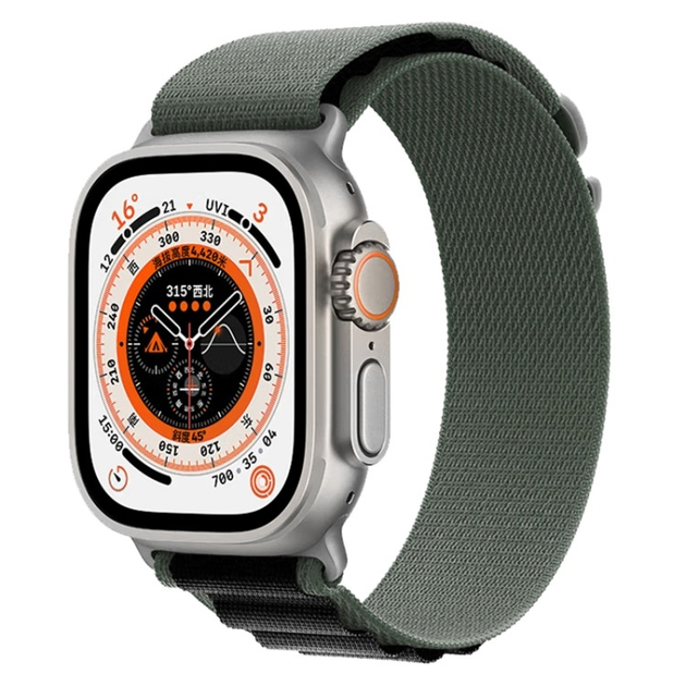 Тканевый ремешок Alpine Loop для Apple Watch 42/44/45/49 mm Military-green - изображение 3