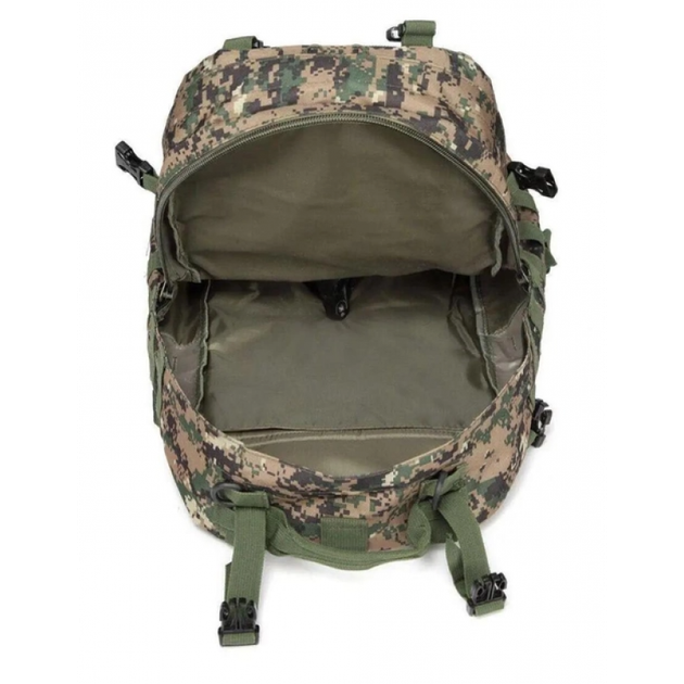 Рюкзак мужской тактический с 3 подсумками Tactical Backpack B08 Пиксель на 55 л военный туристический для охоты и рыбалки с креплением MOLLE - изображение 5