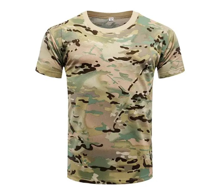 Тактична футболка CoolTouch, високоякісна футболка, що дихає Мультикам, потовідвідна р.3XL - зображення 1
