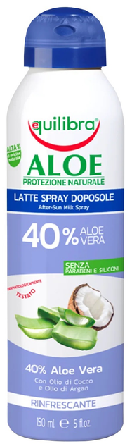 Молочко-спрей після засмаги Equilibra з алое вера 150 мл (8000137015528) - зображення 1