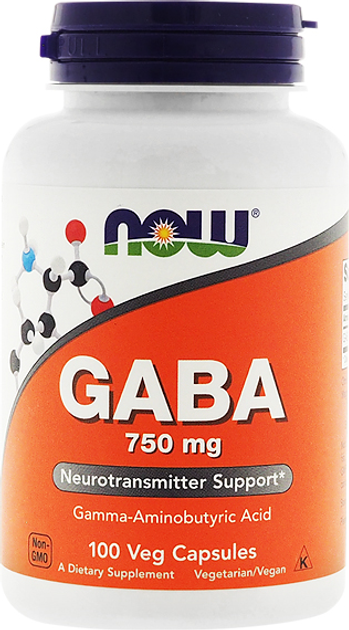 Дієтична добавка Now Foods Gaba 750 мг 100 к (733739000897) - зображення 1