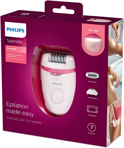 Епілятор PHILIPS Satinelle Essential BRE285/00 - зображення 11