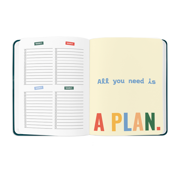 Зеленый планер/блокнот ORNER «I HAVE A PLAN» - изображение 7