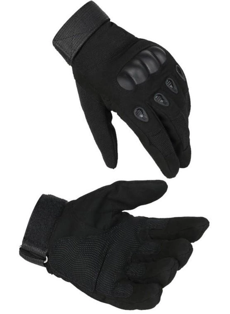 Тактичні Рукавиці Tactical Gloves PRO закриті рукавички чорні розмір M - зображення 1