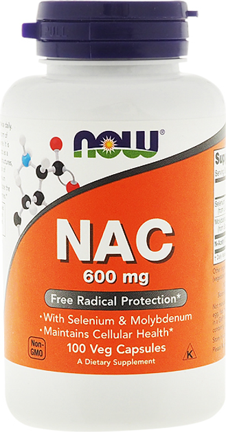 Suplement diety Now Foods NAC N-Acetyl-L-Cysteine 100 k (733739000859) - obraz 1