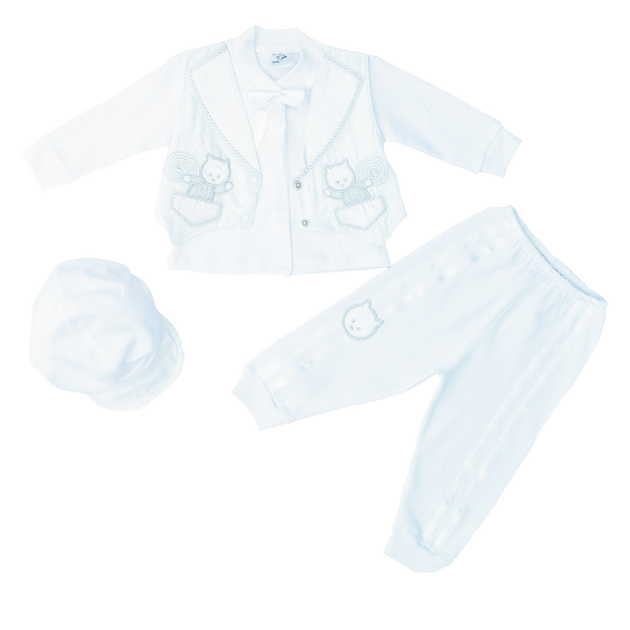 Костюм для крещения для мальчика Hawk Kids 8799630 80 см Белый 