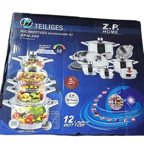 Универсальный набор кастрюль Z.P. Home ZPH-200 16 предметов