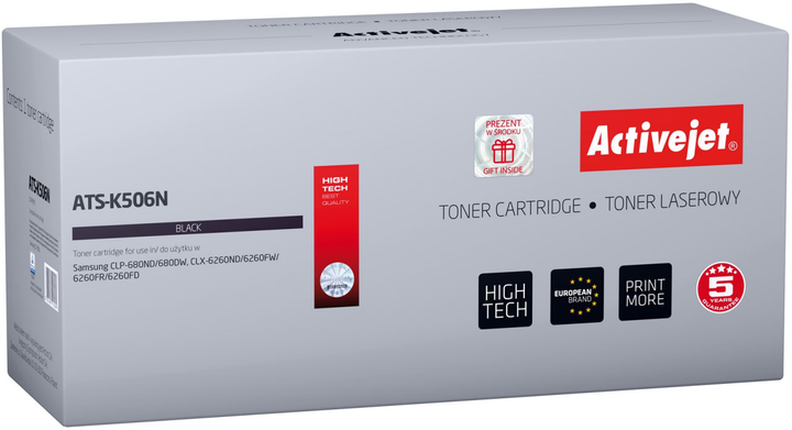 Toner Activejet do Samsung CLT-K506L 6000 stron Black (ATS-K506N) - obraz 1