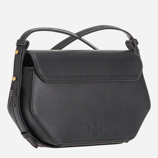 Damska skórzana listonoszka Pinko Love Exagon Bag 100075A0F1-Z99Q Nero/Antique (8055209869097) - obraz 2