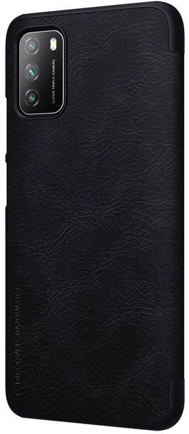 Etui z klapką Nillkin Qin Leather do Xiaomi Poco M3 Czarny (NN-QLC-XPM3/BK) - obraz 3