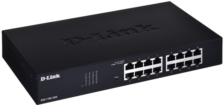 Komutator D-link-DGS-1100-16V2/E 16-Port Managed Gigabit Switch - obraz 2