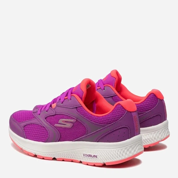 Buty sportowe damskie z siatki na platformie do kostki Skechers 128280-PKCL 36 (6US) 23 cm Fioletowe (195969719978) - obraz 4