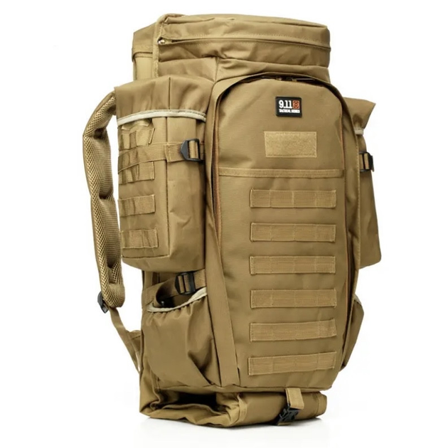 Снайперський рюкзак 9.11 для зброї 40 л койот - зображення 1