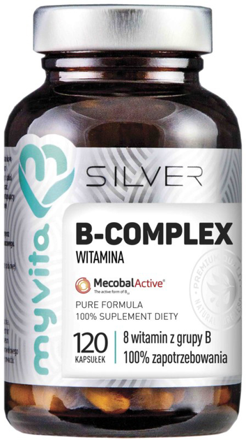 Myvita Silver Witamina B-Complex 100% 120 kapsułek (5903021590442) - obraz 1