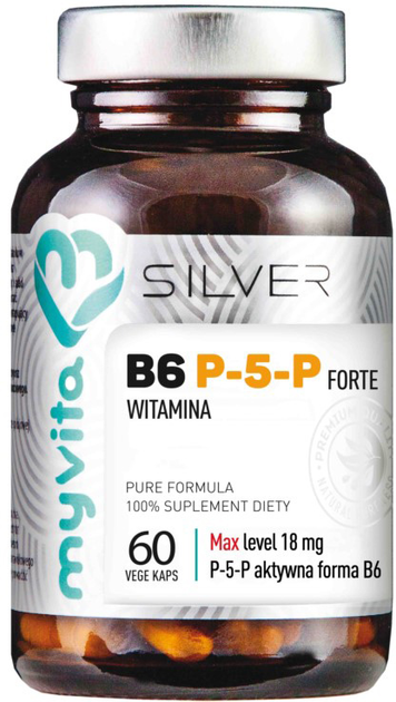 Myvita Silver Witamina B6 P-5-P Forte 60 kapsułek (5903021591913) - obraz 1