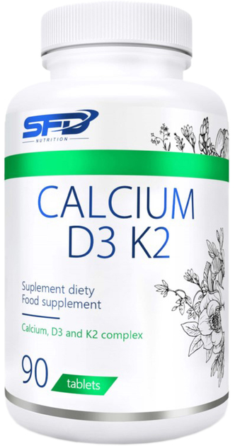 SFD Calcium D3 K2 90 tabletek (5902837722276) - obraz 1