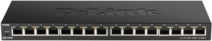 Комутатор D-Link 16-Port Gigabit Unmanaged Switch (DGS-1016S/E) - зображення 2