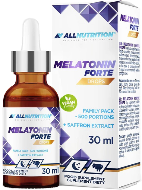 Allnutrition Melatonina Forte 30 ml Drops (5902837742632) - obraz 1