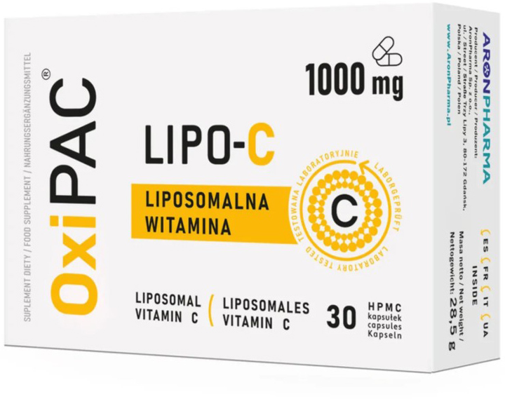 Aronpharma Oxipac Lipo-C 30 kapsułek Liposomalana C (5904501363440) - obraz 1