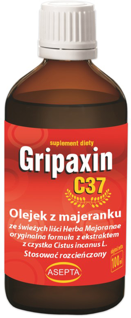 Suplement diety Asepta Gripaxin C37 100 ml Odporność (5907771496450) - obraz 1