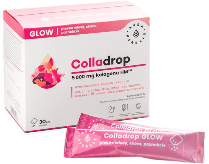 Морський колаген Aura Herbals Colladrop Glow 5000 мг (5902479612973) - зображення 1