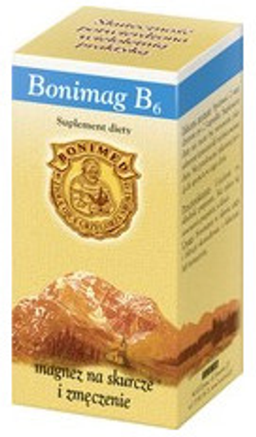 Харчова добавка Bonimed Бонімаг В6 від втоми та судом 50 капсул (5908252932184) - зображення 1