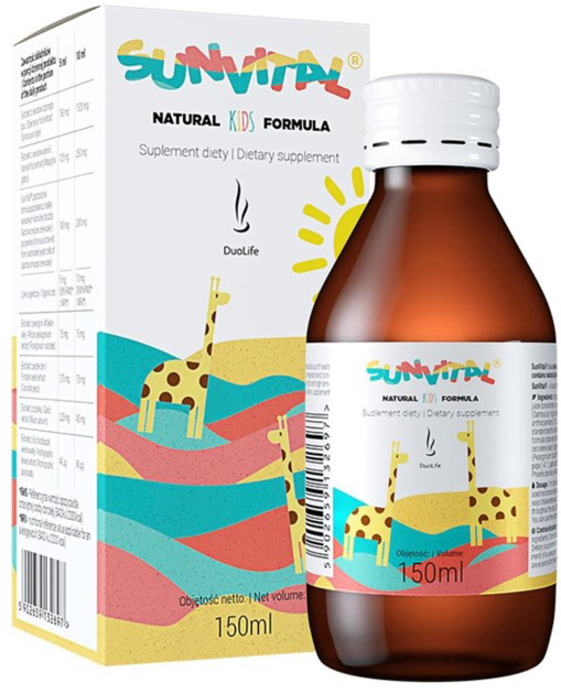 Добавка харчова Duolife Sunvital Natural Дитяча формула 150мл (5904915001464) - зображення 1