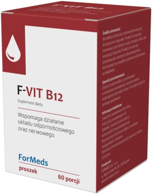 Харчова добавка для нервової системи Formeds F-Vit B12 (5902768866216) - зображення 1