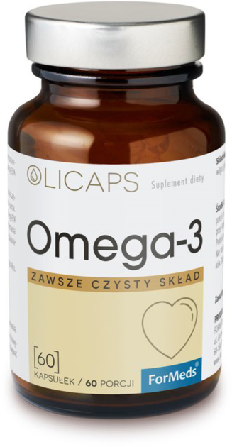 Харчова добавка Formeds Olicaps Omega 3 60 капсул для імунітету (5903148621548) - зображення 1