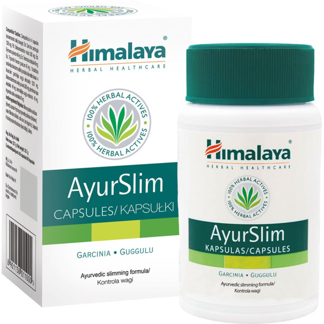 Харчова добавка Himalaya Ayurslim 60 капсул для схуднення (8901138011000) - зображення 1
