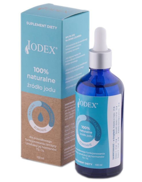Харчова добавка Iodex Iodine 100% натуральне джерело йоду 100 мл (5904917024713) - зображення 1