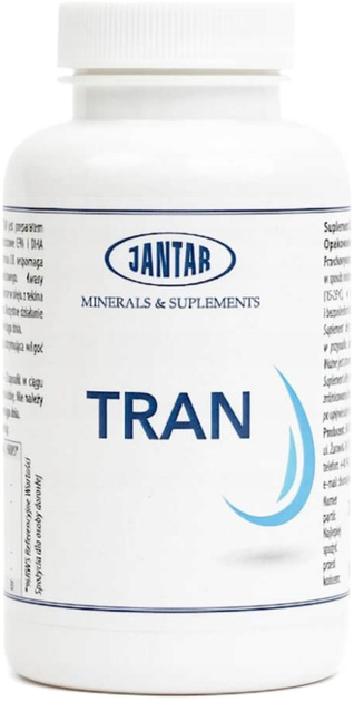 Харчова добавка Jantar Тран 90 капсул для імунітету до жирних кислот (5907527950441) - зображення 1