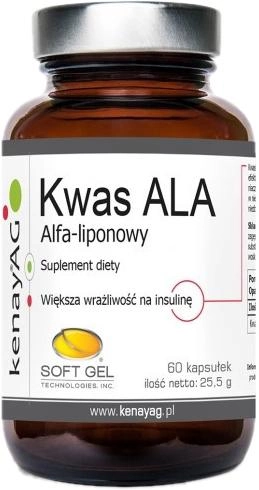Kenay Kwas Ala (Alfa-Liponowy) 60 kapsułek (5900672150858) - obraz 1