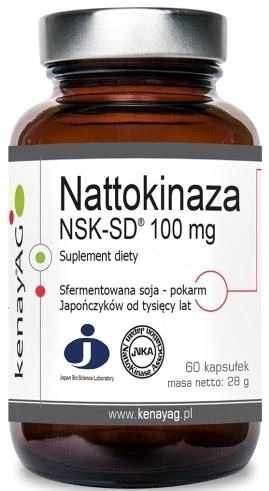 Харчова добавка Kenay Наттокіназа Нск-Сд 100 мг 60 капсул (5900672152975) - зображення 1