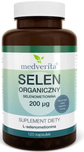 Medverita Selen Organiczny 200 Ug 120 kapsułek (5905669084574) - obraz 1