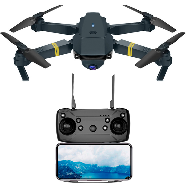 Квадрокоптер Eachine Е58 WiFi 4К камерою з барометром Сірий – фото ...