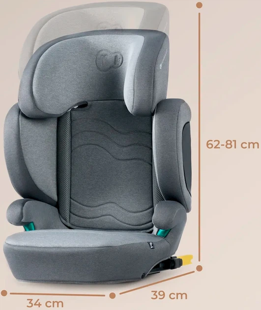 Автокрісло KinderKraft Xpand 2 i-Size Rocket Grey (KCXPAN02GRY0000) - зображення 15