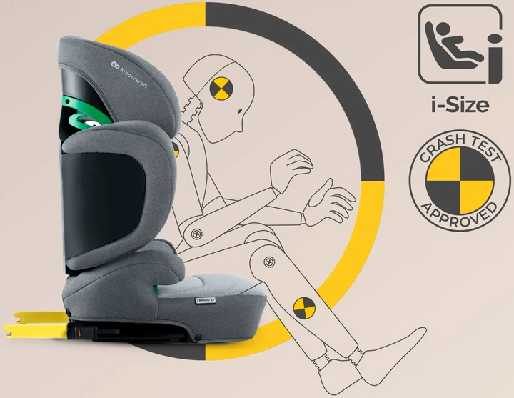 Автокрісло KinderKraft Xpand 2 i-Size Rocket Grey (KCXPAN02GRY0000) - зображення 12