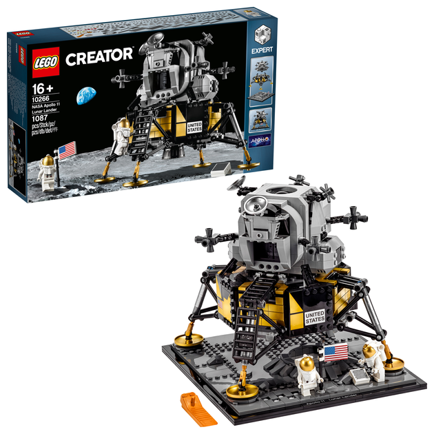 Конструктор LEGO Creator Expert Місячний модуль корабля Аполлон 11 НАСА 1087 деталей (10266) - зображення 2
