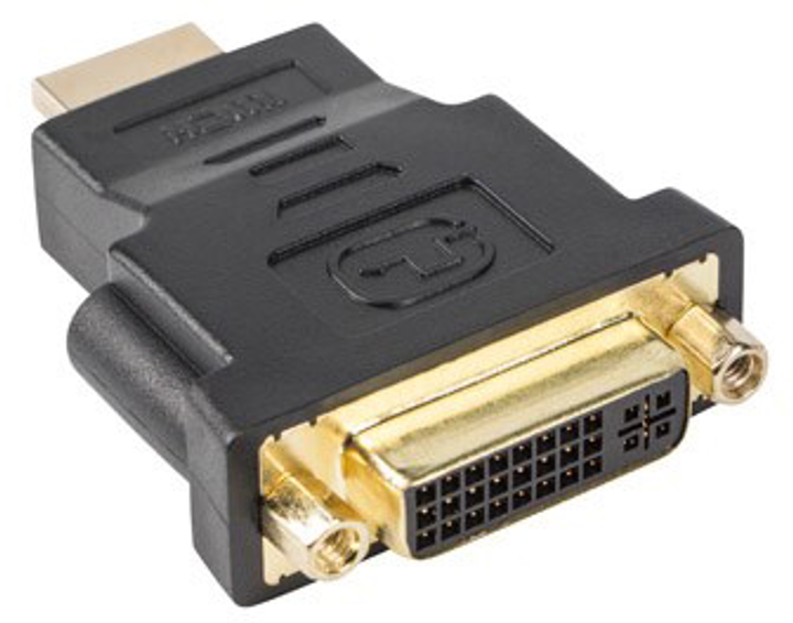 Adapter Lanberg AD-0014-BK HDMI-DVI (AD0014) - obraz 1