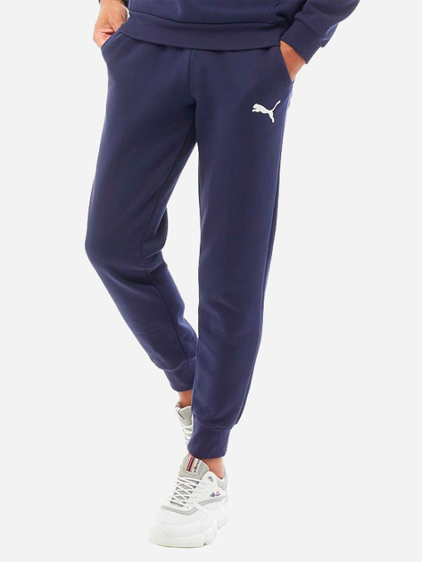 Акція на Спортивні штани чоловічі Puma Ess Logo Pants Fl Cl 58671476 M Peacoat-Cat від Rozetka