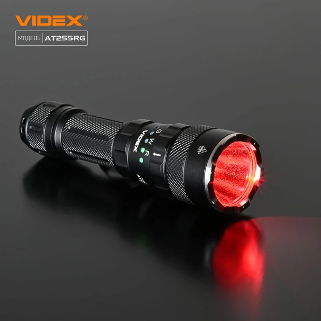 Портативный светодиодный фонарик VIDEX VLF-AT255RG 2000Lm 6500K IP68 (Li-ion 21700 або 18650 4000mAh сменный) - изображение 4