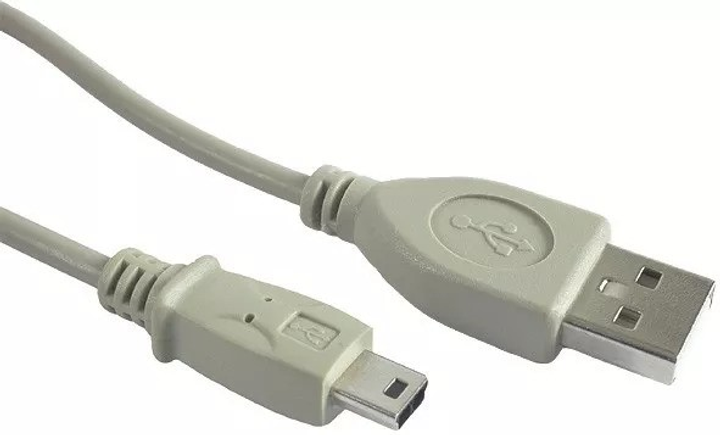 Kabel Gembird mini-USB 2.0 do Canon szary (CC-USB2-AM5P-6) - obraz 1