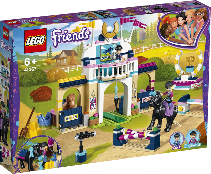 Zestaw klocków LEGO Friends Skoki przez przeszkody Stephanie 337 elementów (41367) - obraz 1