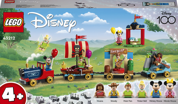 Zestaw klocków LEGO Disney Classic Disney - pociąg pełen zabawy 191 element (43212) - obraz 1