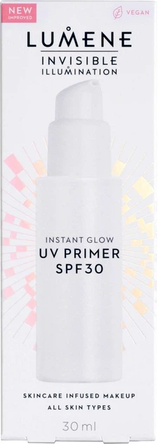 Праймер для обличчя Lumene Invisible Illumination SPF30 Instant Glow UV Primer 30 мл (6412600833492) - зображення 3